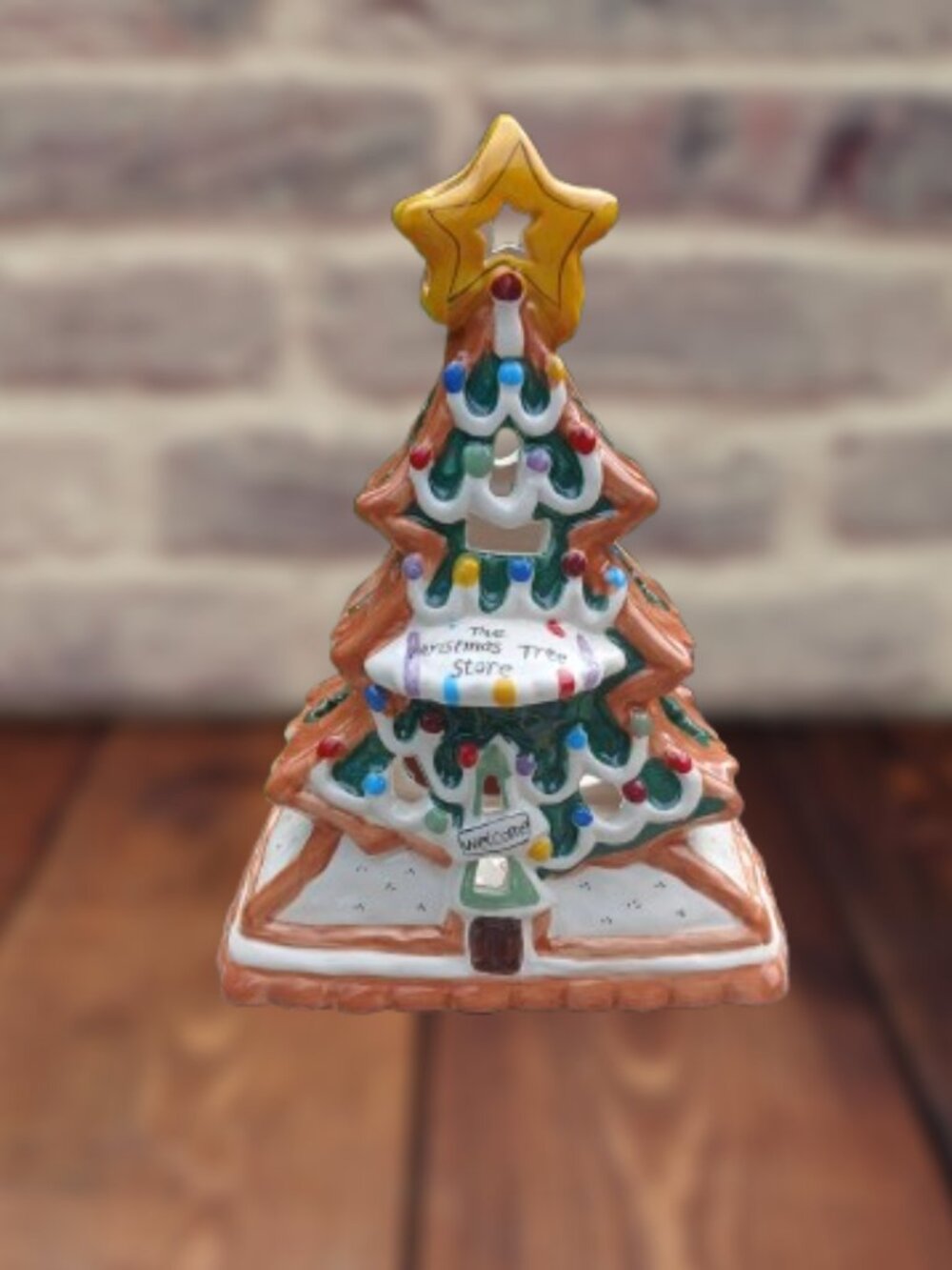 Blue sky Heather Goldminc tea light holder Christmas tree store
